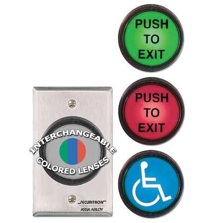 Securitron Securitron PB Series, Pushbutton, Stainless Steel PBA